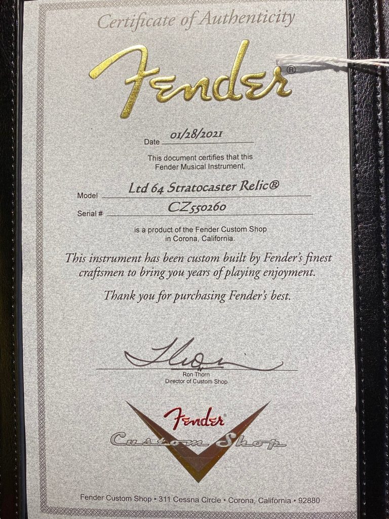 Fender Custom Shop Limited 1964 Stratocaster Relic